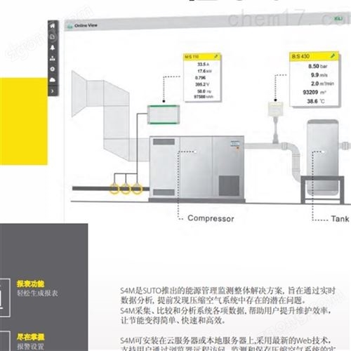 希尔斯智能压缩空气系统 监测软件适配